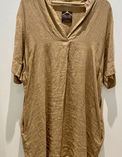 Robe en lin Lola Camel