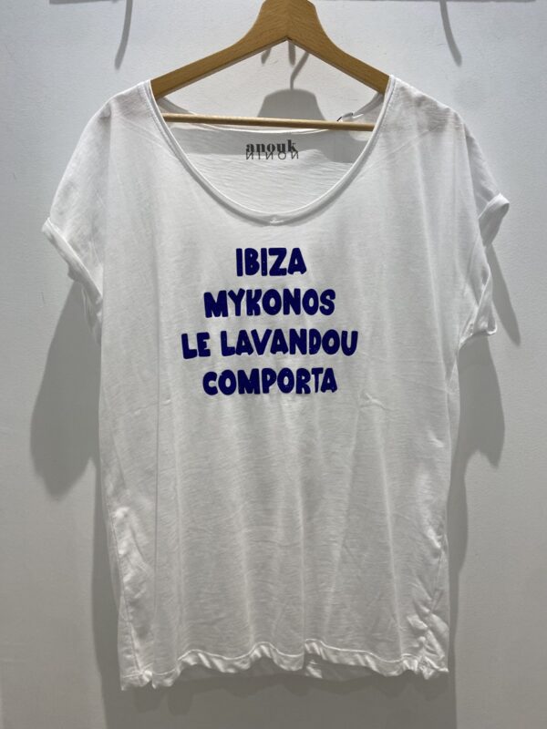 Tee-Shirt Anouck & Ninon Tal Ibiza Paillette Bleu