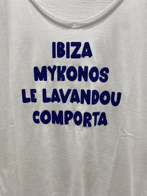 Tee-Shirt Anouck & Ninon Tal Ibiza Paillette Bleu – Image 3