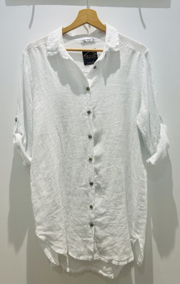 Robe en lin col chemise Charlie – Image 8