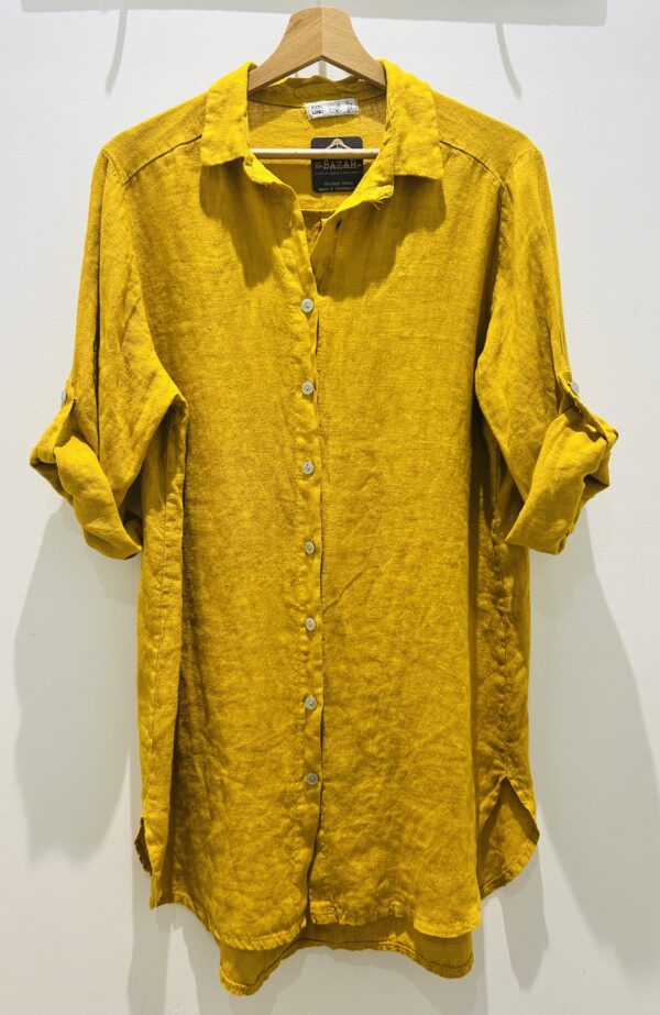 Robe en lin col chemise Charlie – Image 2
