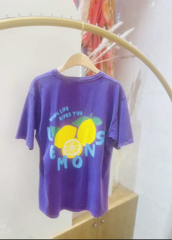 TEE SHIRT LEMONS VIOLET POHEME – Image 3