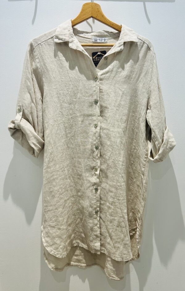 Robe en lin col chemise Charlie – Image 4