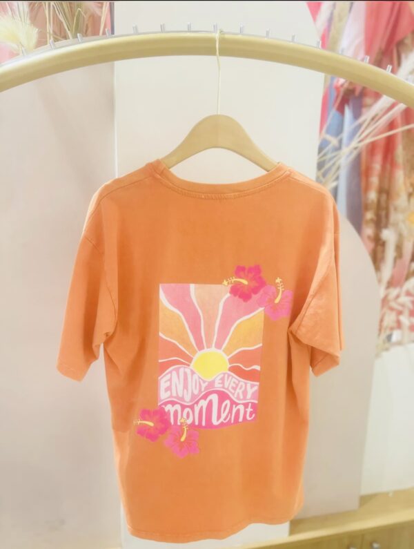 TEE SHIRT ENJOY ORANGE POHEME – Image 2