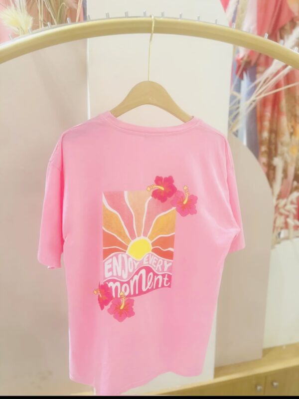 TEE SHIRT ENJOY ROSE POHEME – Image 2